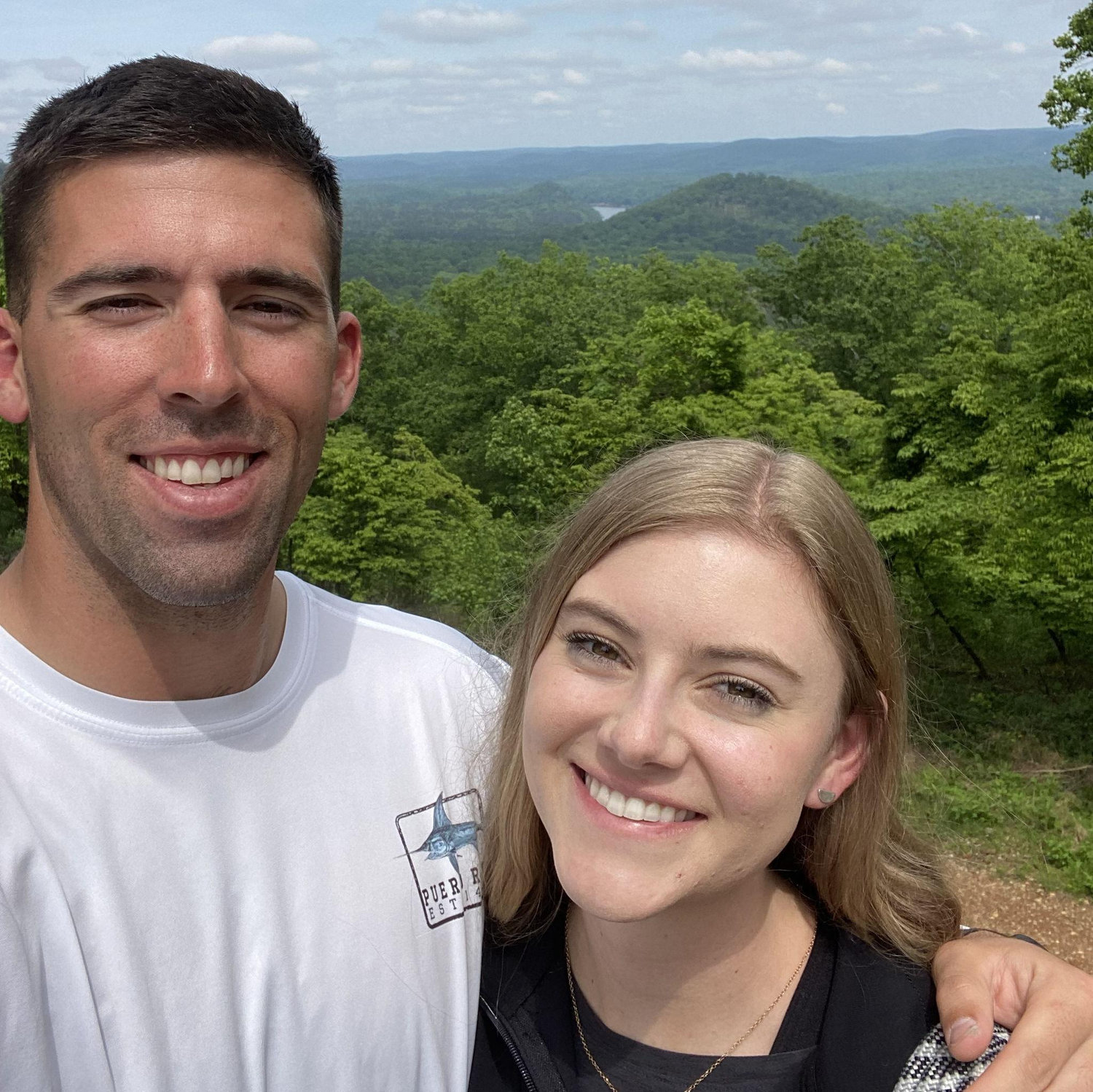 Our first hike together at Morrow Mountain