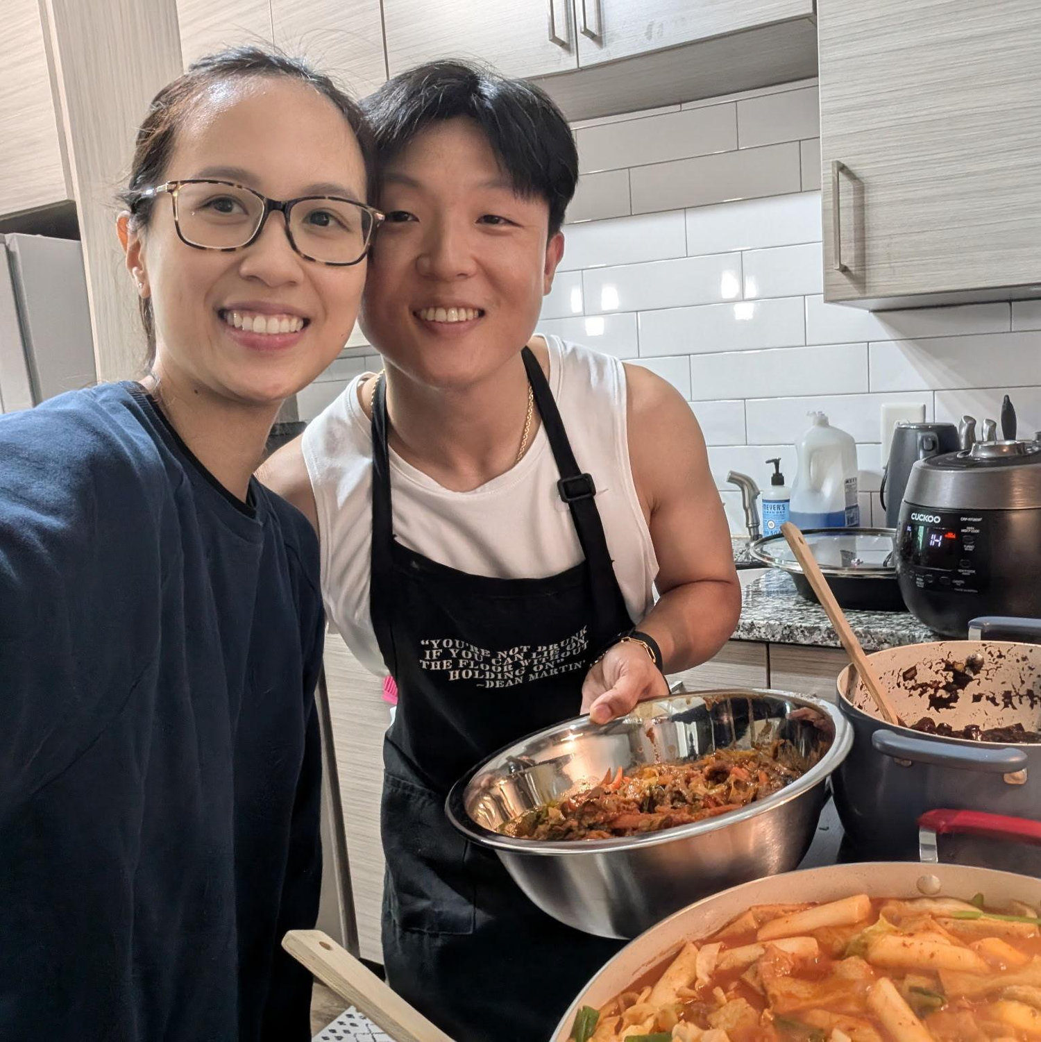Cooking together for the first time 💓!!