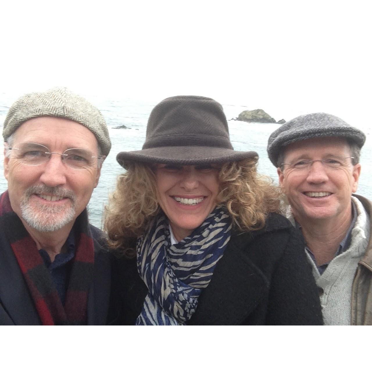 With brother Tom on the Oregon Coast