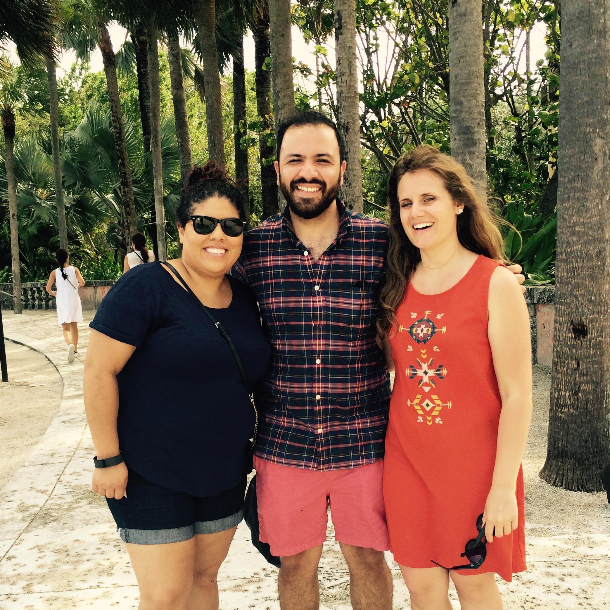 With Cindy at Viscaya in Miami