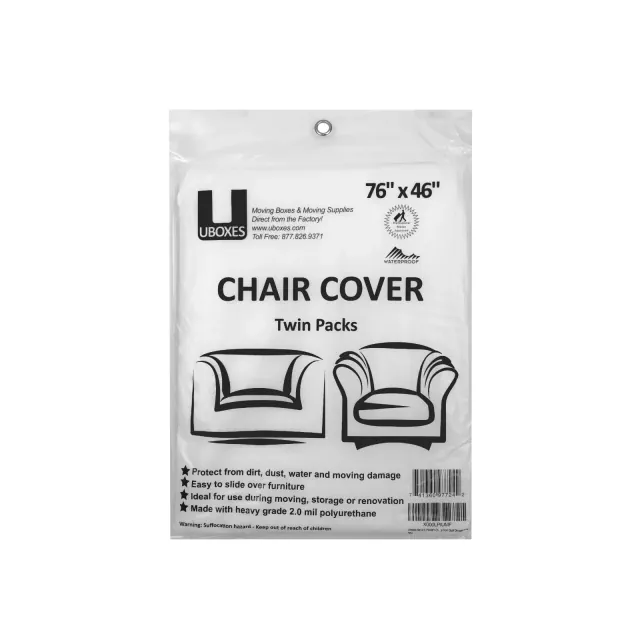 UBMOVE 14 Chair Covers 72" x 46" Poly Bags for Protective Moving Storage