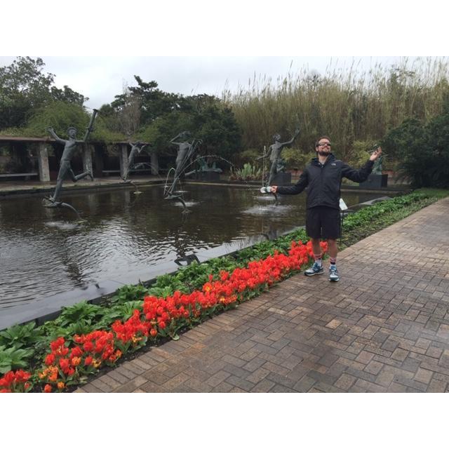 J's favorite statue at Brookgreen! {2016}