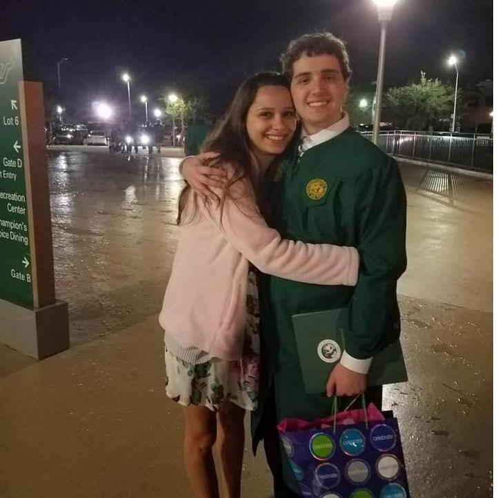 Alex's USF graduation, 2016