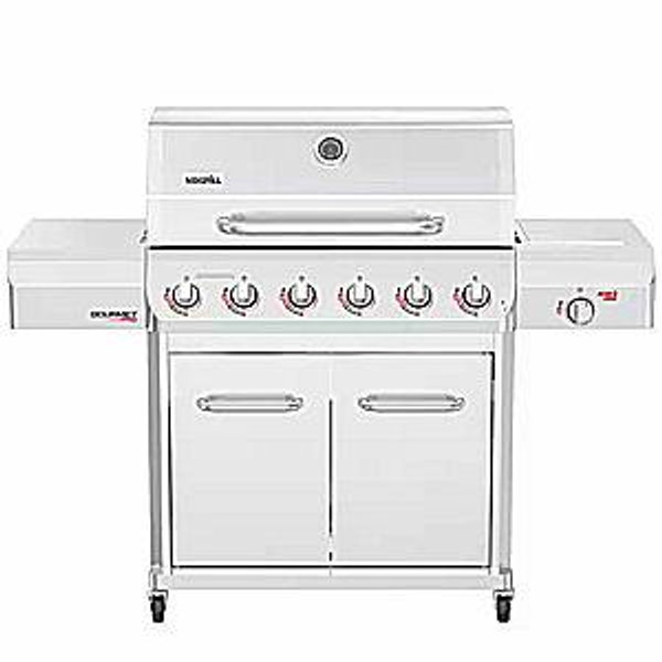 Nexgrill Gourmet Pro 6-Burner Stainless Steel Propane Gas Grill with Searing Side Burner and Griddle Max Insert 720-1136