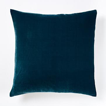 Luxe Velvet Square Pillow Cover - Blue Teal