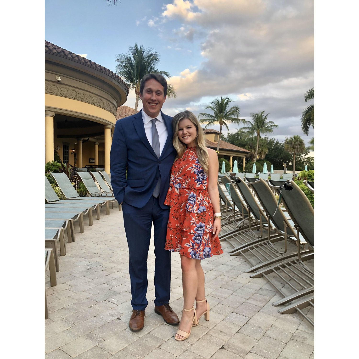 At Rachel and Collin's wedding