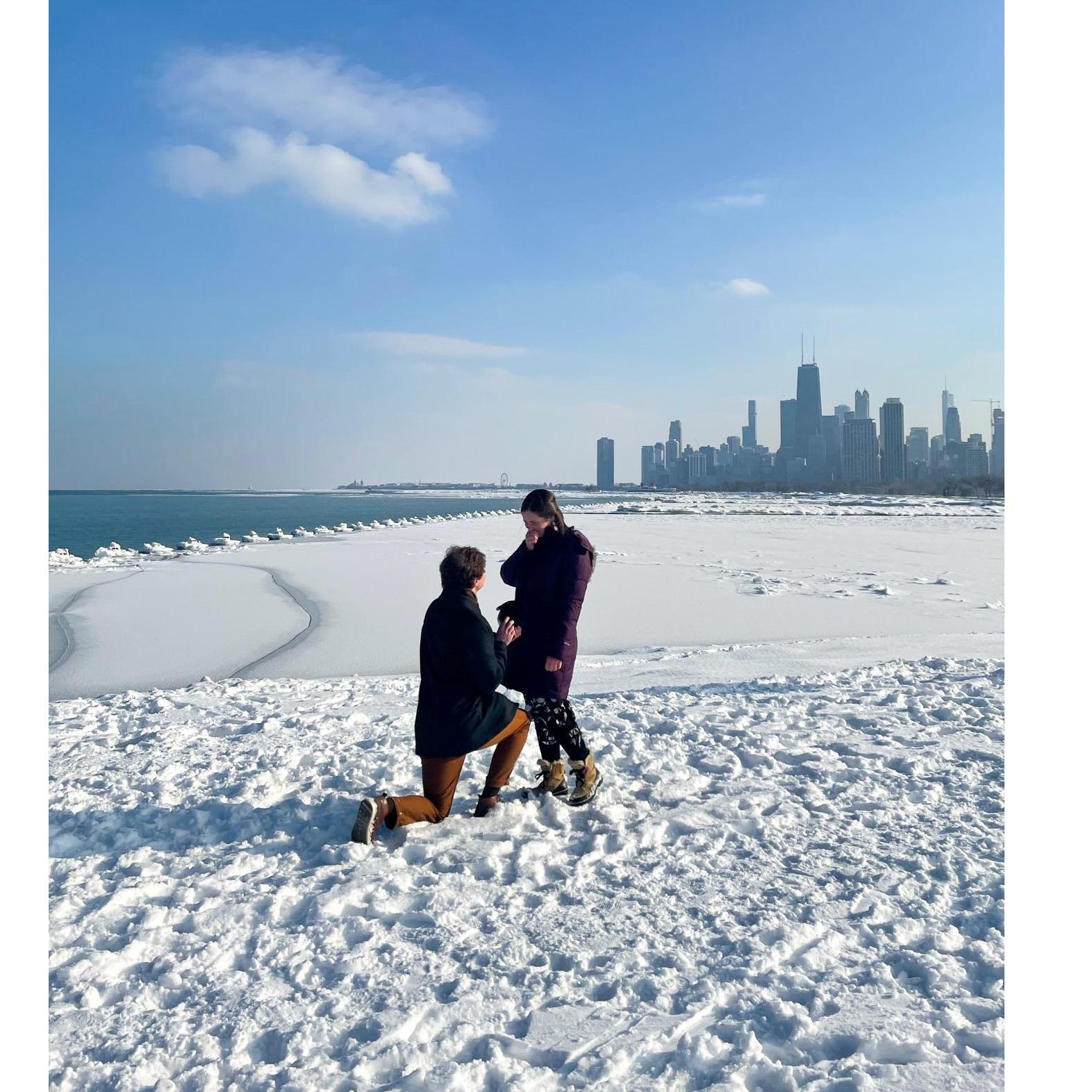 Tom proposed, Emily says Yes!