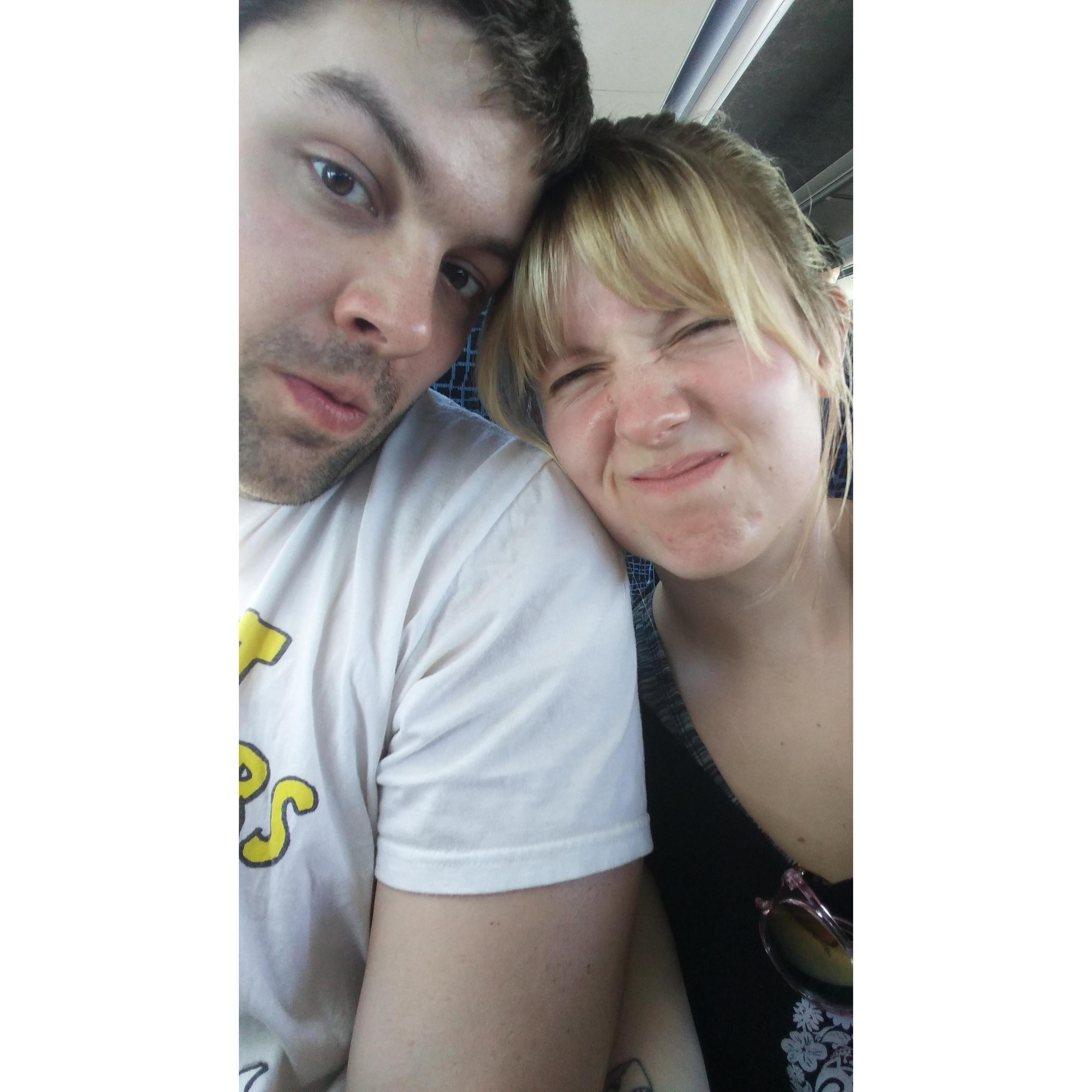 Bus ride to NYC for our cruise!