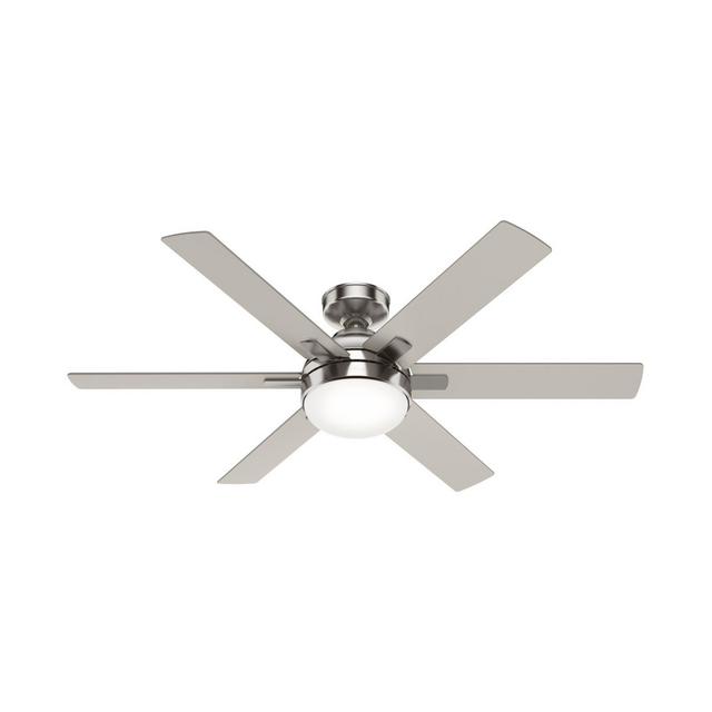Hunter® Hardaway 52-Inch 2-Light Ceiling Fan in Brushed Nickel with Remote Control