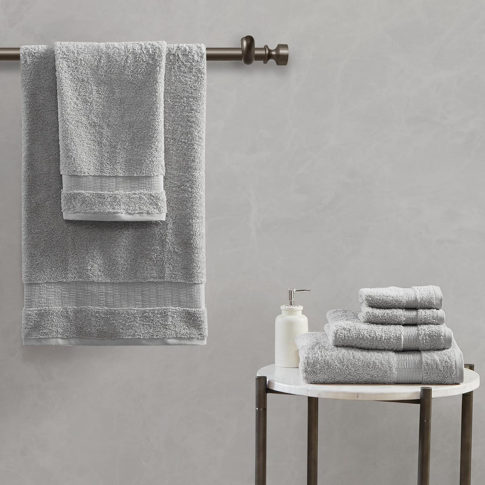 Gray Brown Egyptian Cotton Thick Bath Towel Set, Luxury Bath Towels for a  Housewarming Gift. 