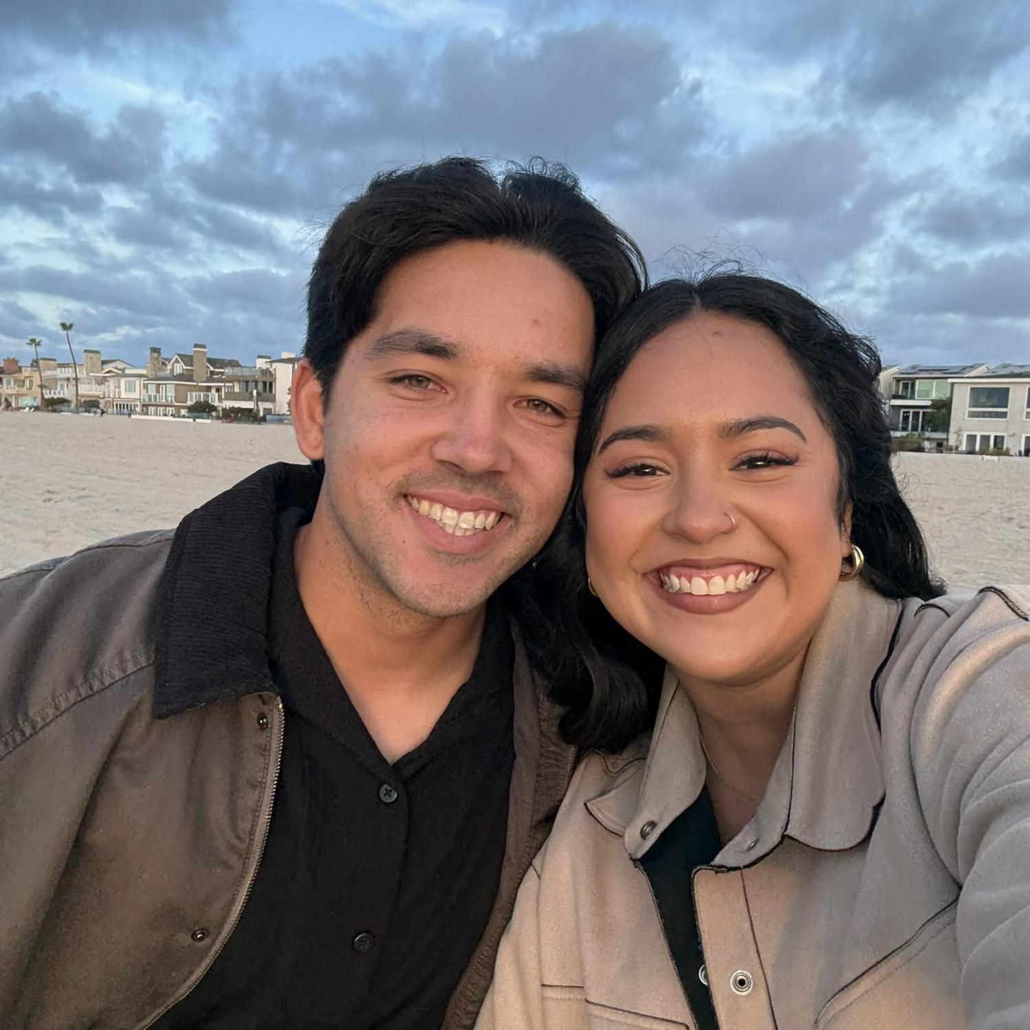 Our first Valentine's Day together...watching the sunset and listening to "Date Night with the Woods"!