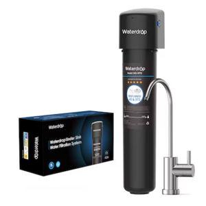 Waterdrop Under sink water filter Single-stage Composite/Activated carbon Under Sink Water Filtration System with steel Faucet