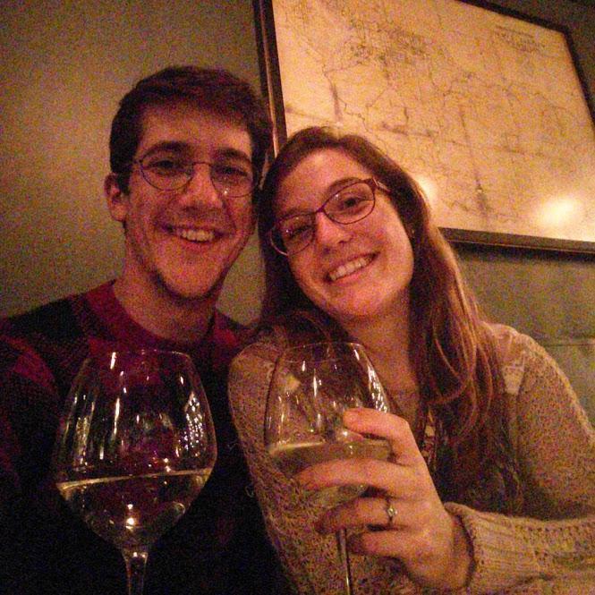 When the only bubbly available at the bar to celebrate your engagement is Cook's...