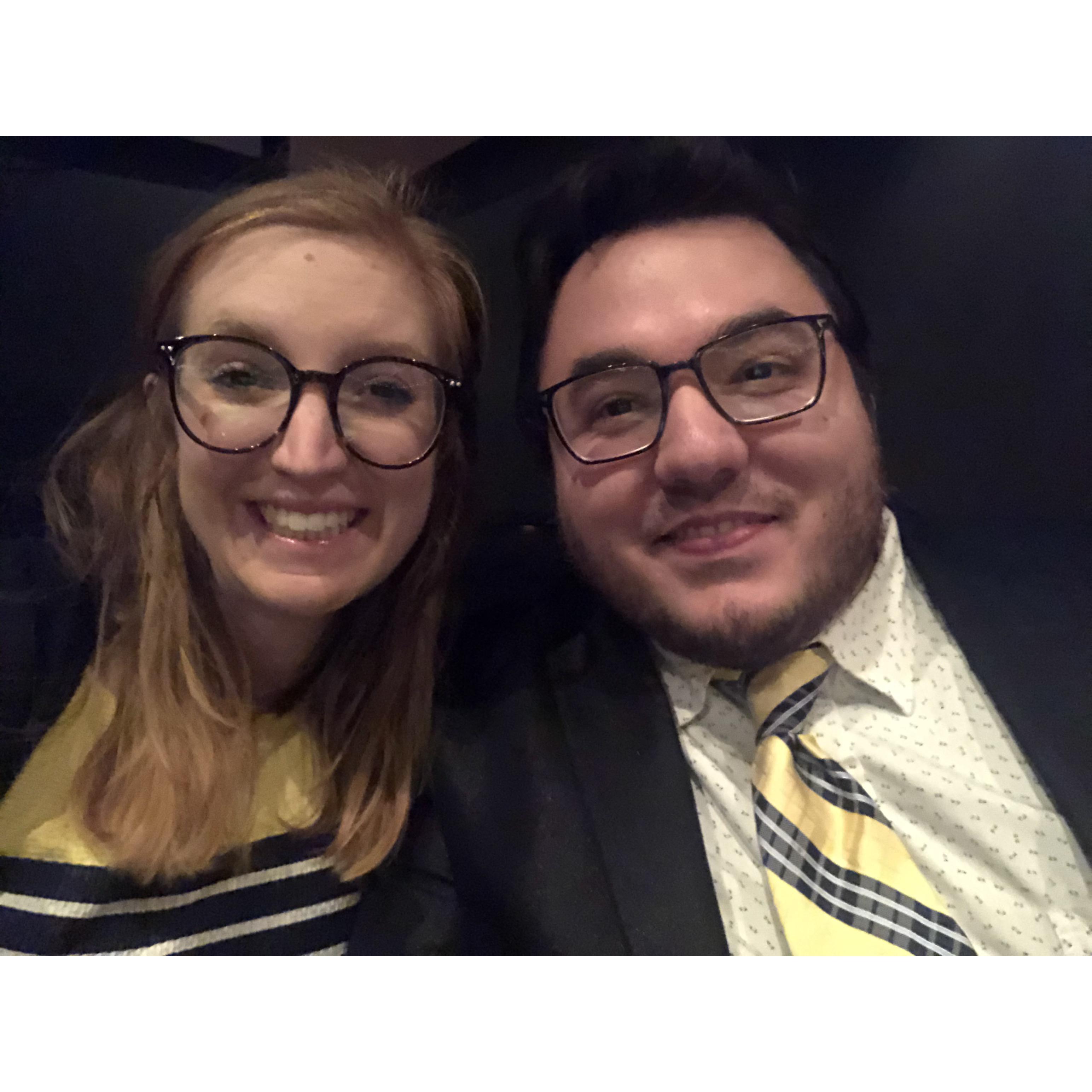 Valentine's 2020 at the Guthrie seeing Shakespeare's Twelfth Night.