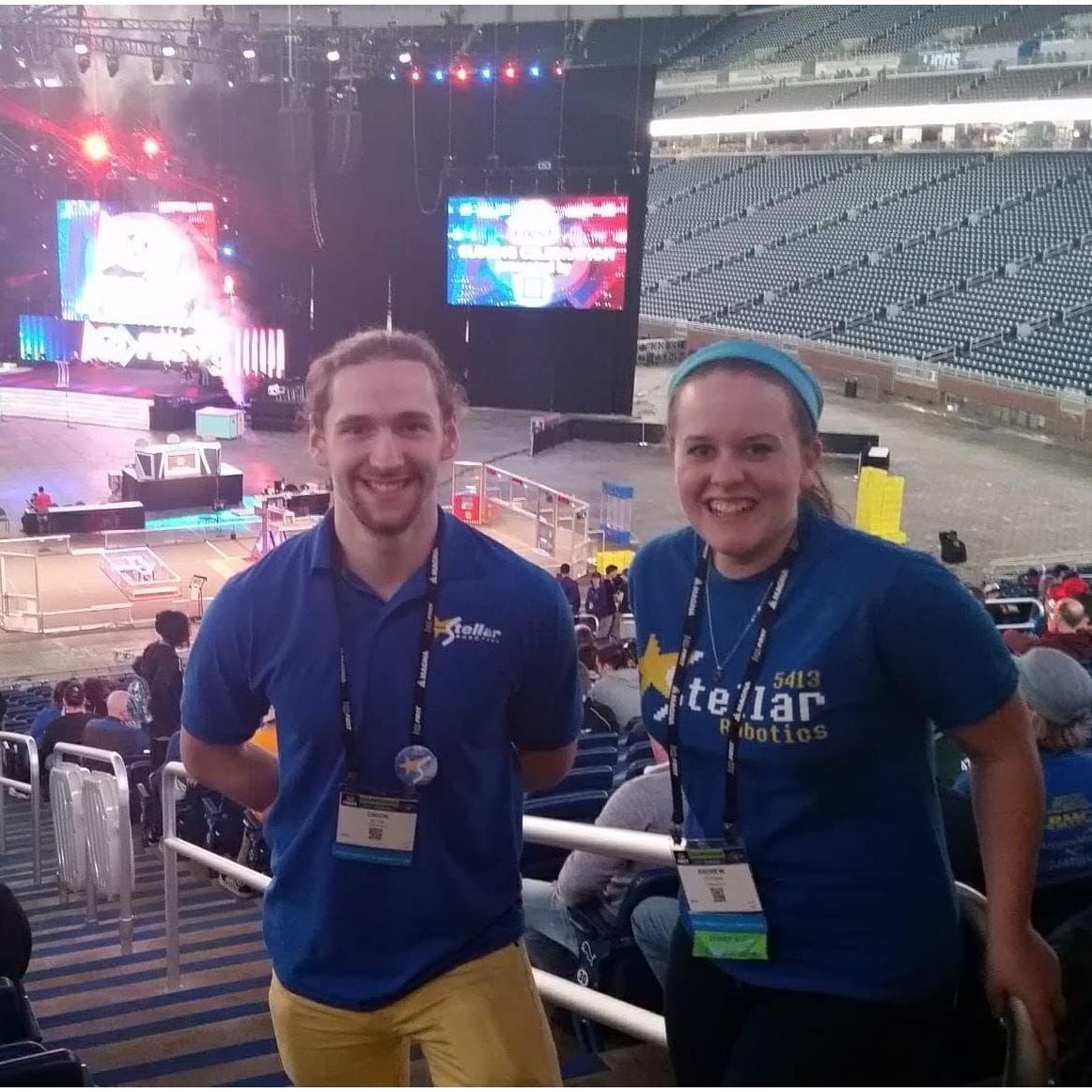 At world's in 2018, months before we started dating