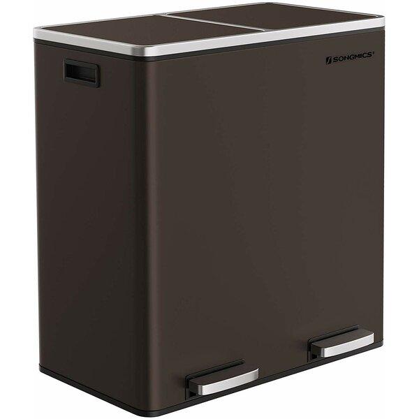 Stainless Steel 16 Gallon Step on Trash Can