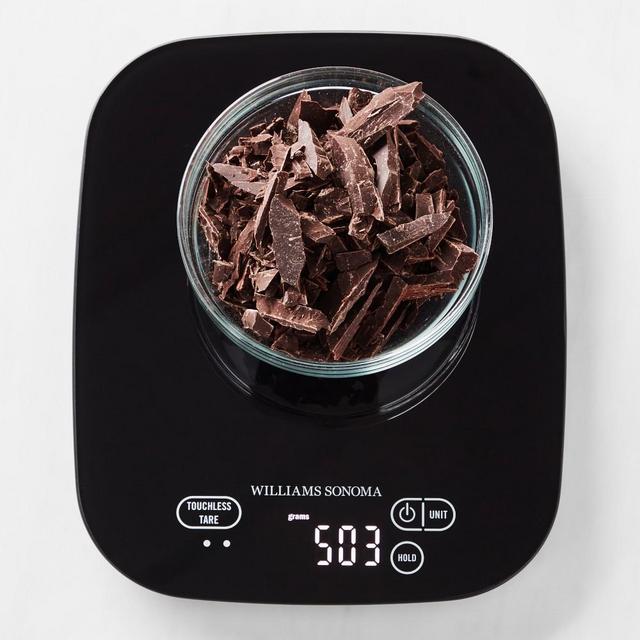 Williams Sonoma USB Black Glass Waterproof Scale, 30-Lb