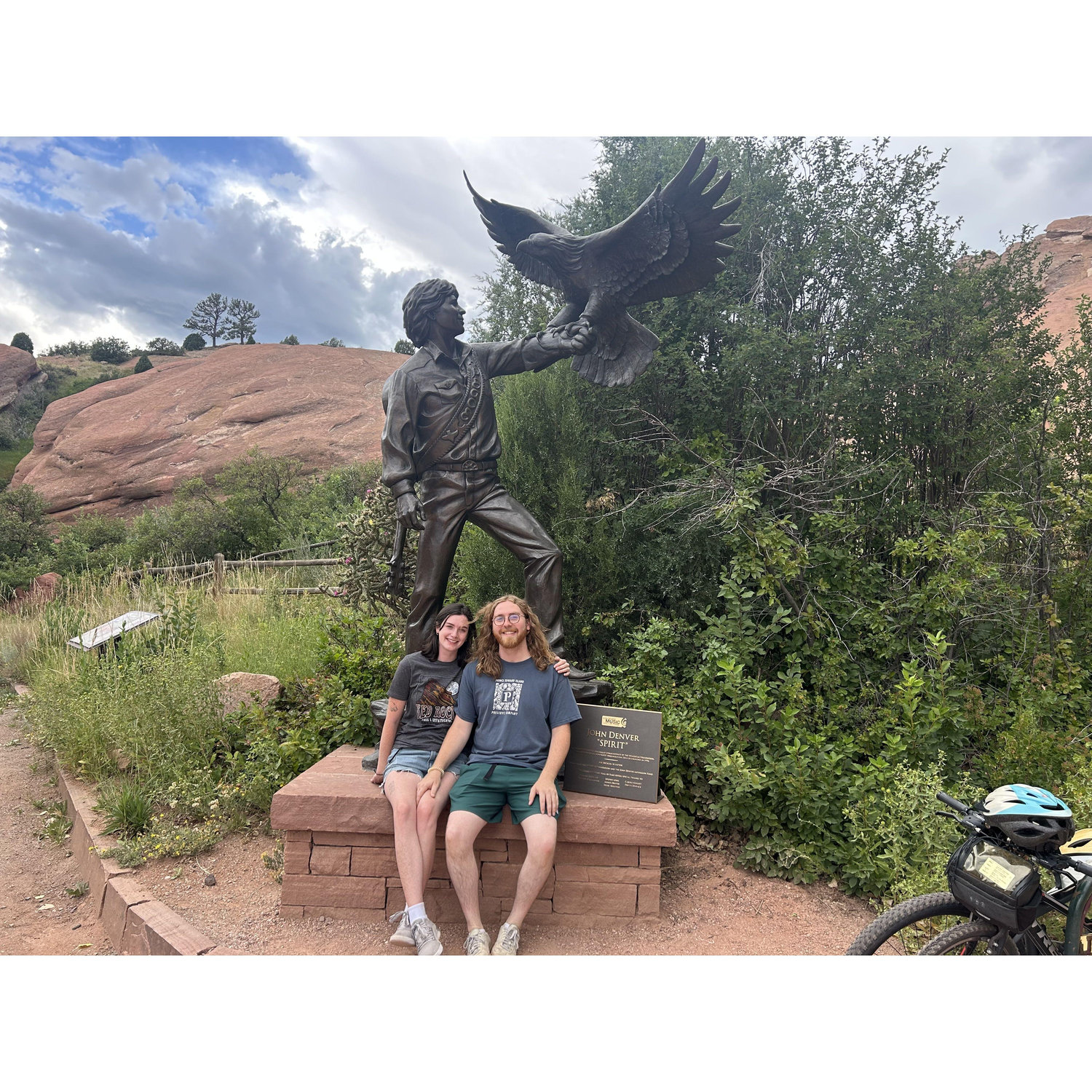 A hike at Red Rocks before we attended the Vulfpeck concert, ran into John Denver on our way! July 2025
