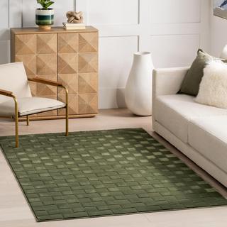 Alaiya Checkered Area Rug
