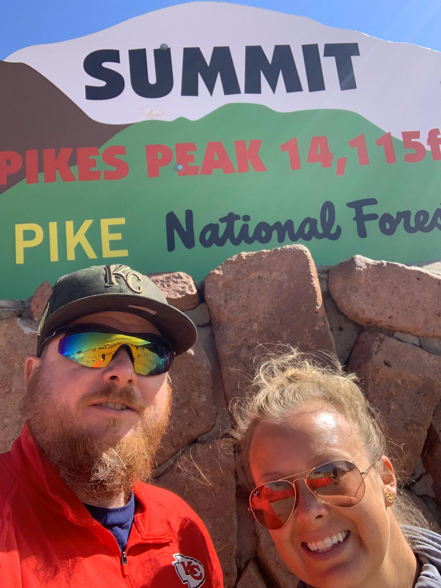 Enjoying the views and thin air at 14,000 feet!