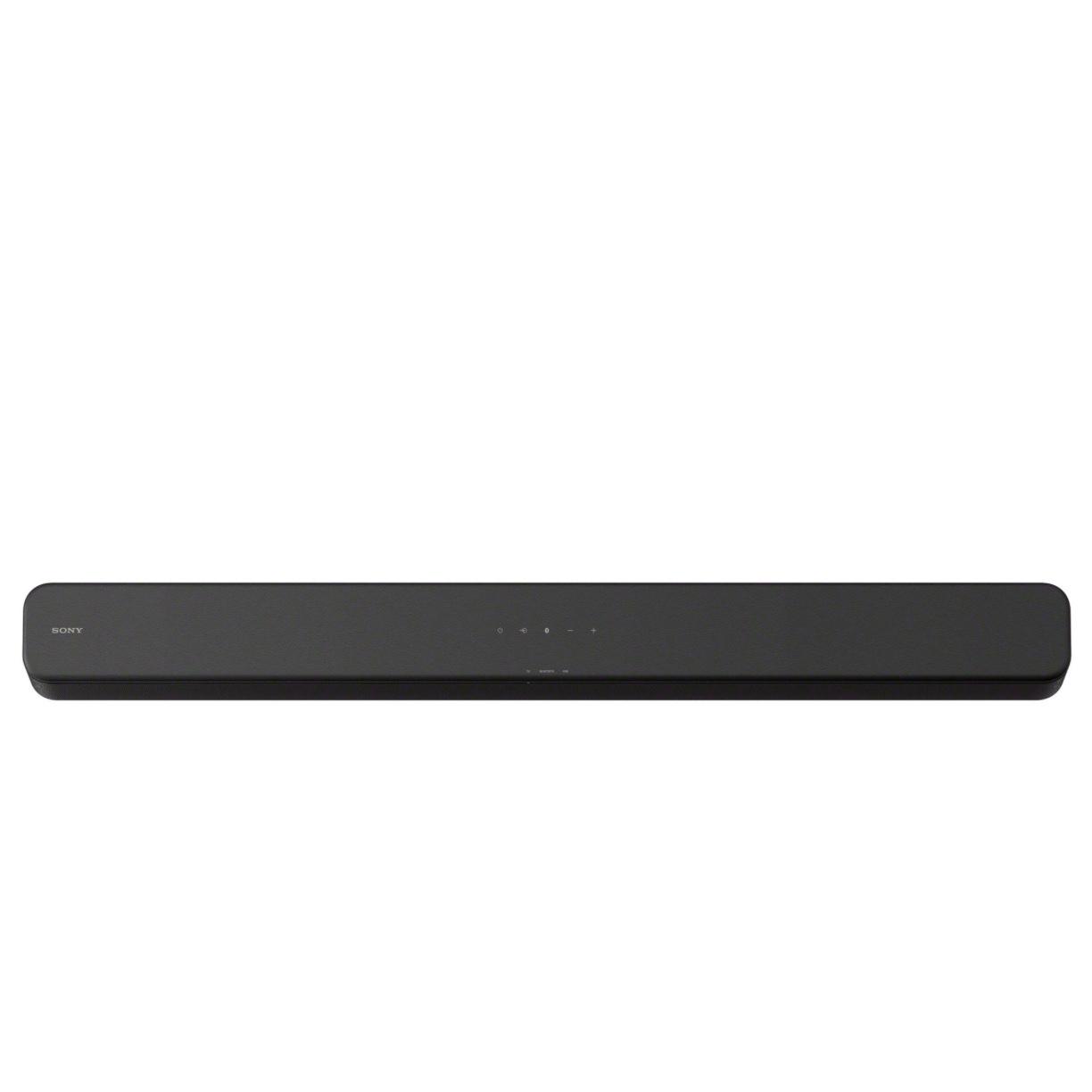 Sony S100F 2.0ch Soundbar with Bass Reflex Speaker, Integrated Tweeter and Bluetooth, (HTS100F), easy setup, compact, home office use with clear sound black