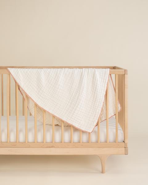 organic cotton baby blanket / full size / moon color