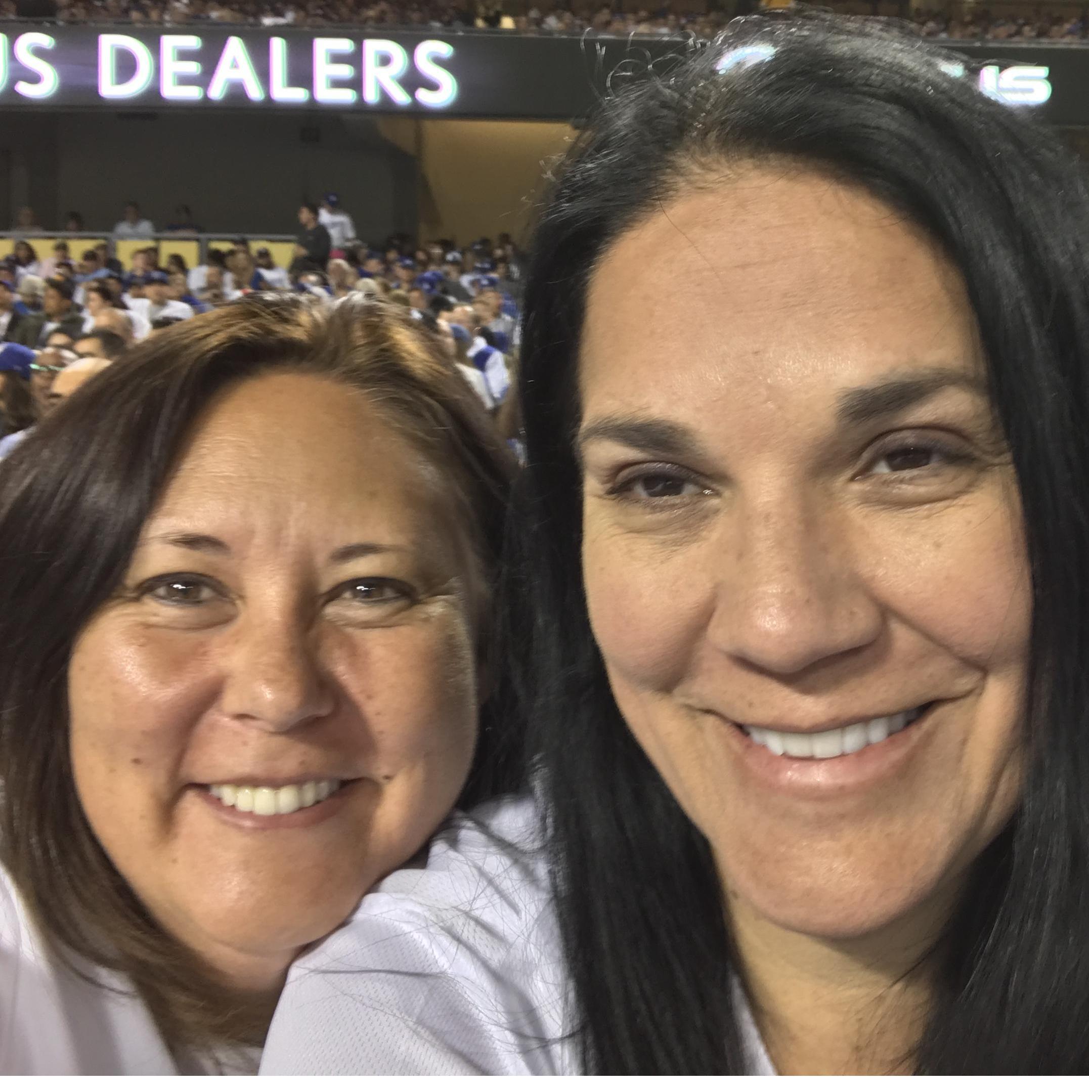 Our first Dodger game together