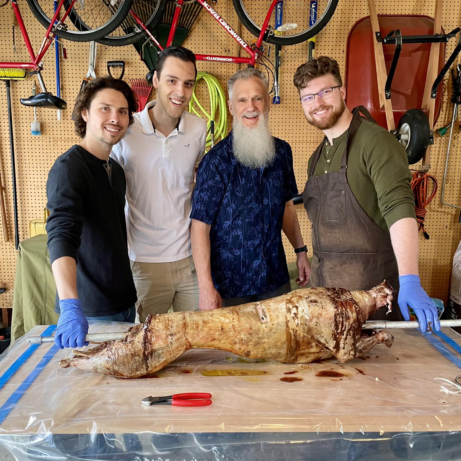 Spiro the lamb on Pascha (Greek Easter)