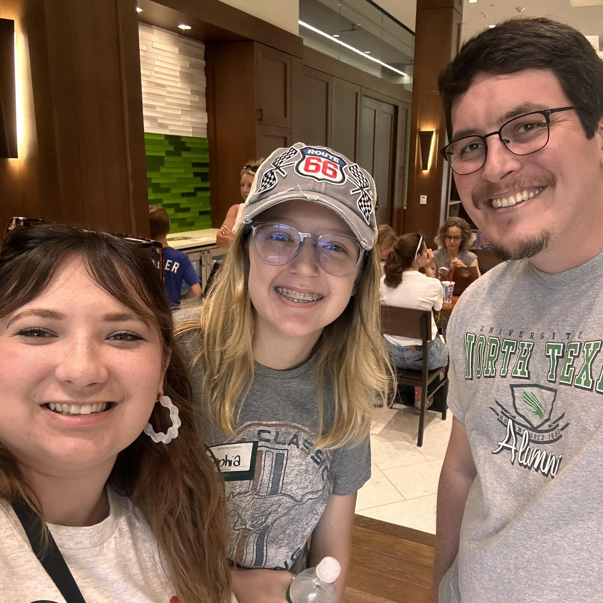 Our first college tour together! We took Soph to tour UNT. CCAAWWW!