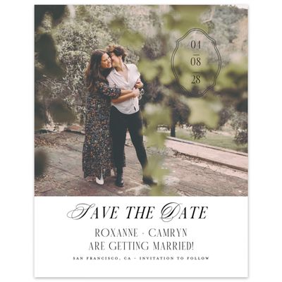 Black Wedding Digital Save the Date - Kotor Photo