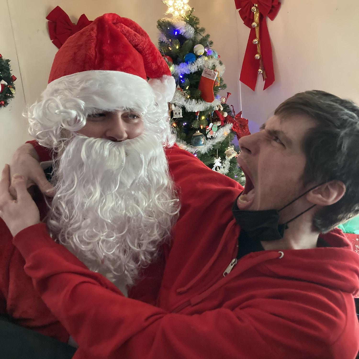 Nate’s scared of Santa :(