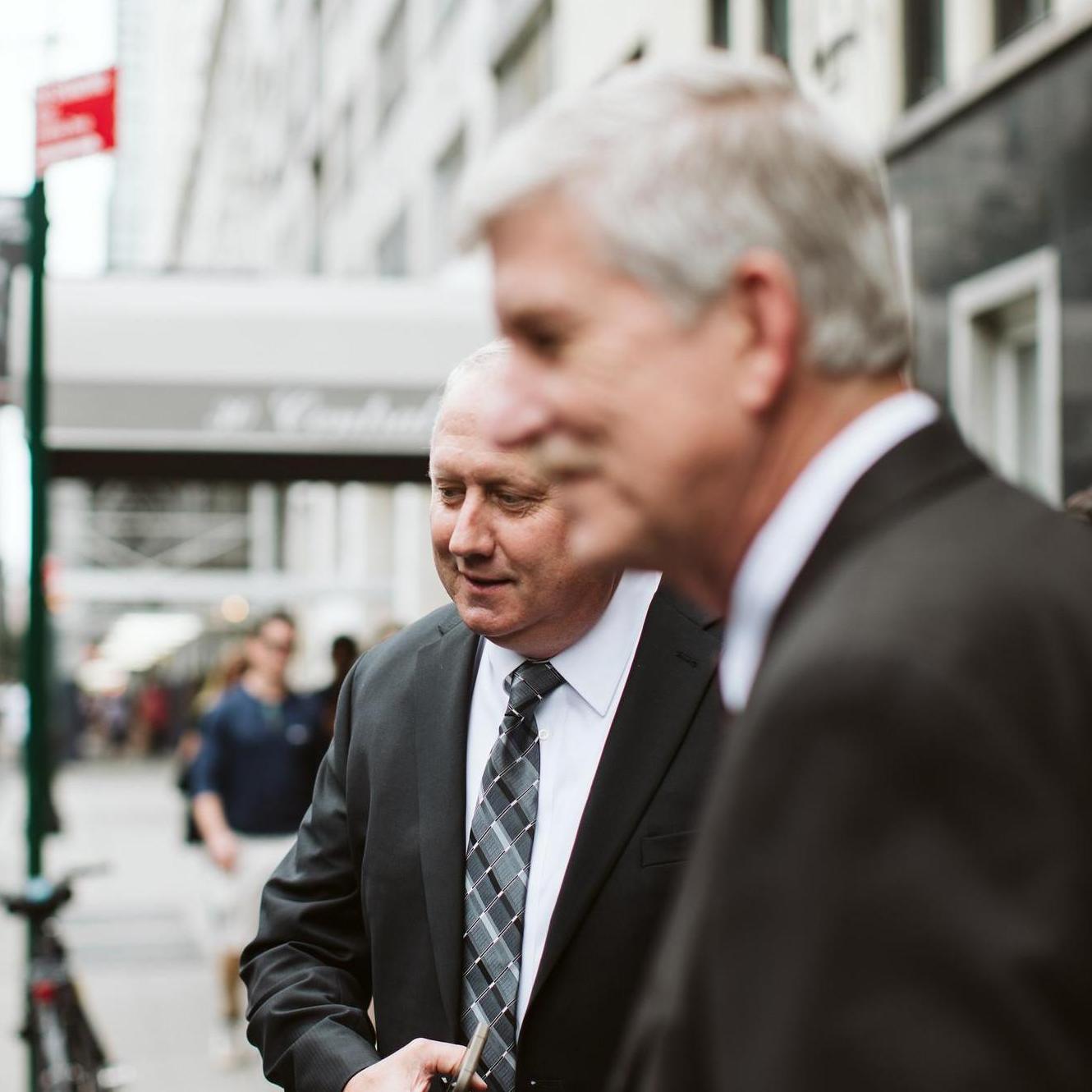 Steve and Dave waiting on limo