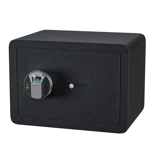 Jolitac Biometric Cabinet Safes for Home, Fingerprint Security Safe Box Fireproof Solid Carbon Steel Locking Safe Case for Gun, Money, Jewelry (0.77 Cubic Feet)