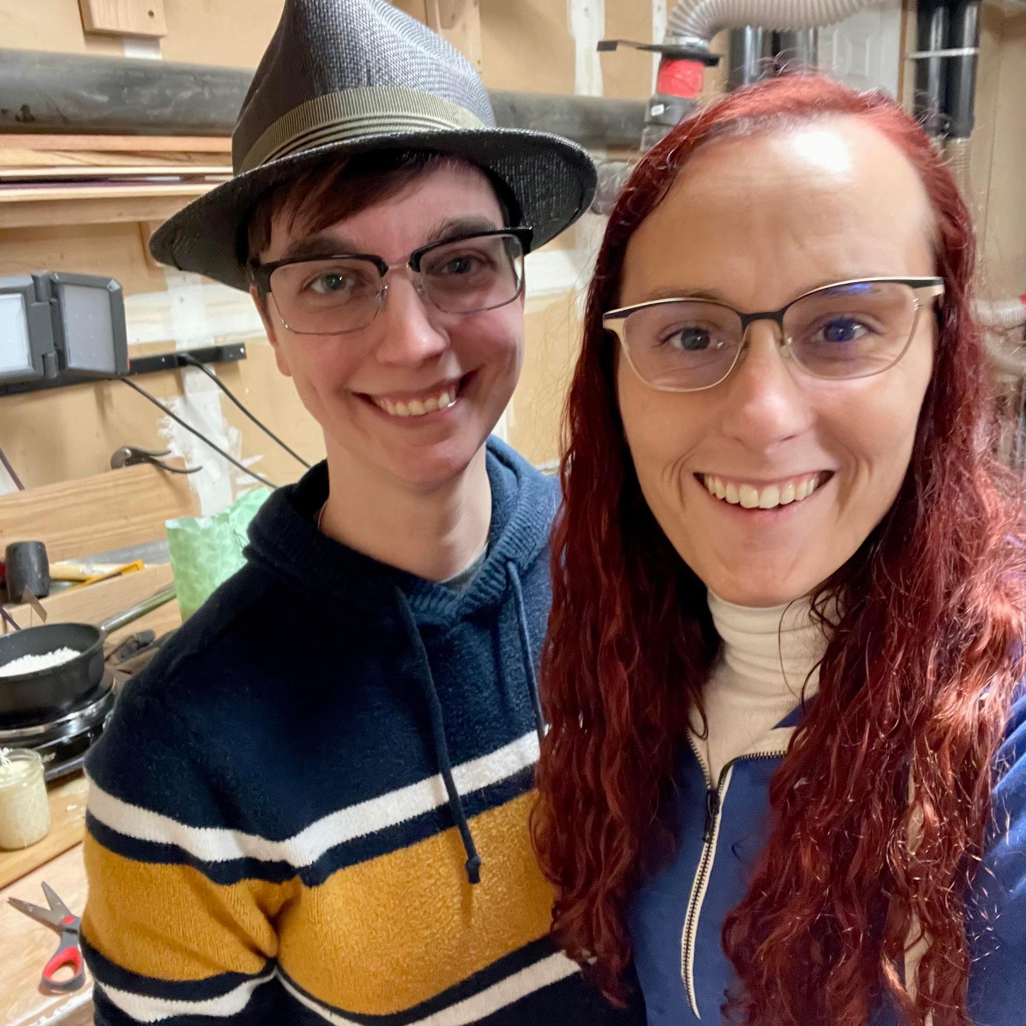 First time together making homemade candles!