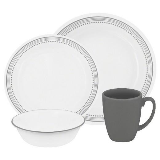 Corelle® Livingware™ 16pc Dinnerware Set Mystic Grey