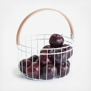 White Metal Fruit Basket