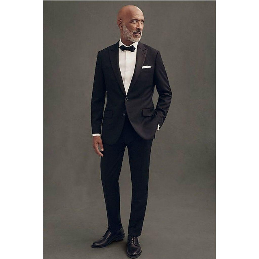Black tux or dark suit