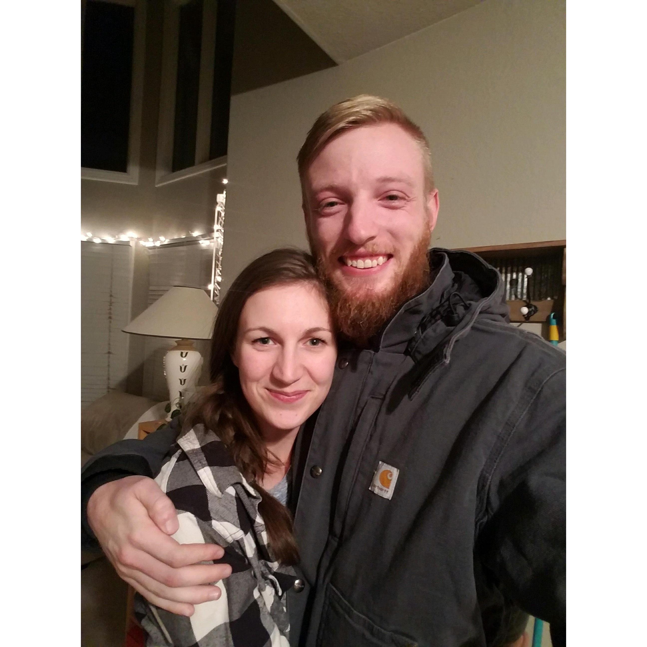 This was directly after we decided to get married.