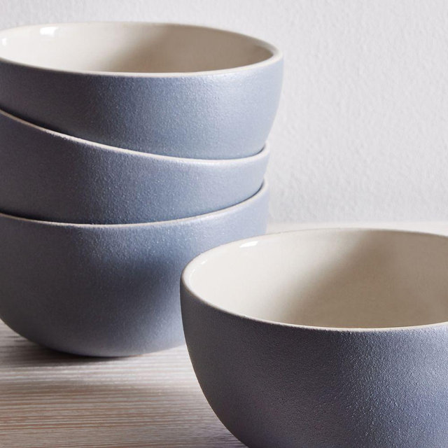 Aaron Probyn Kaloh Dinnerware, Condiment Bowl, Anchor Gray, Set of 4