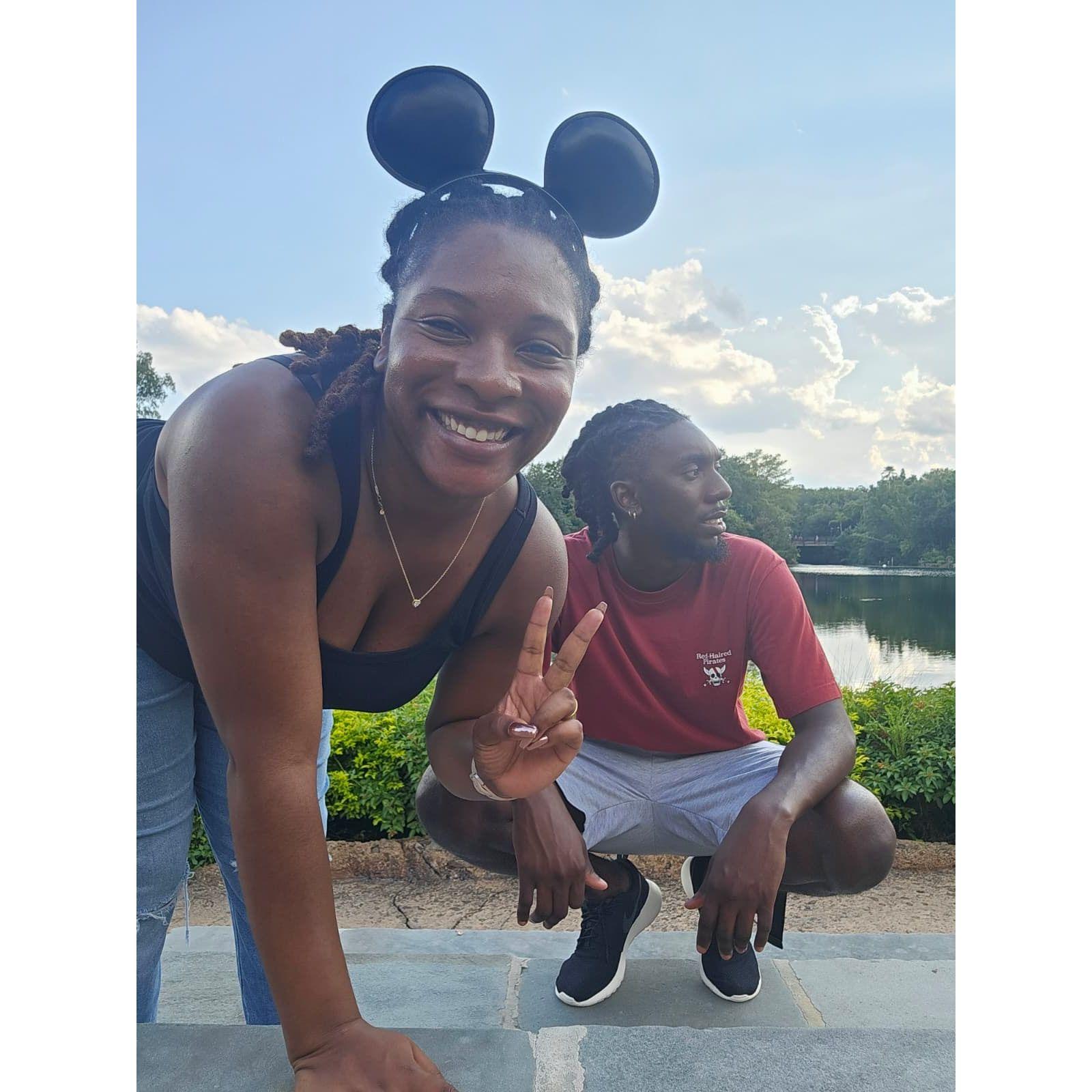 Harley has never been to Disney World, so Nate surprised her with a trip as a graduation gift.