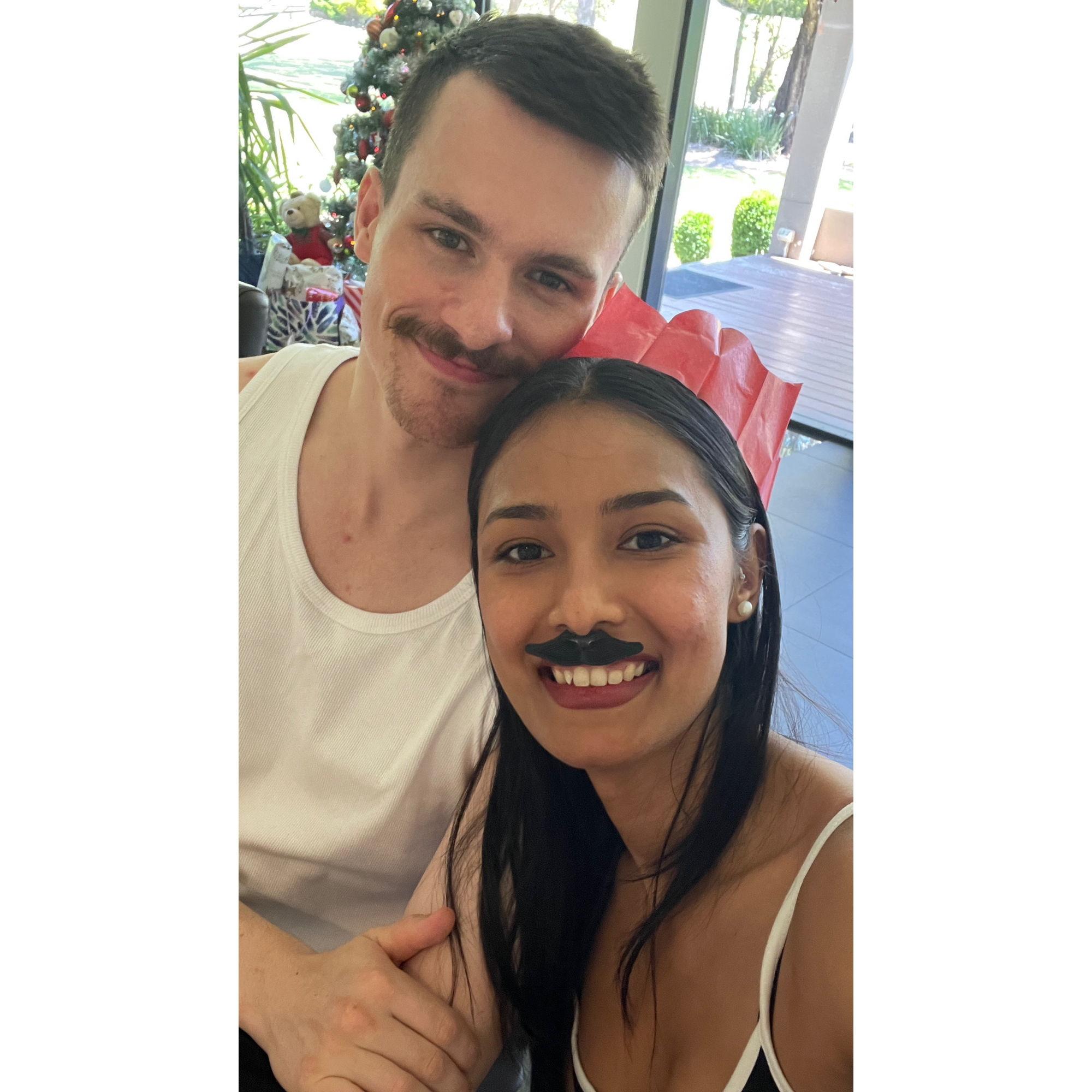 Double the mustache, double the fun!