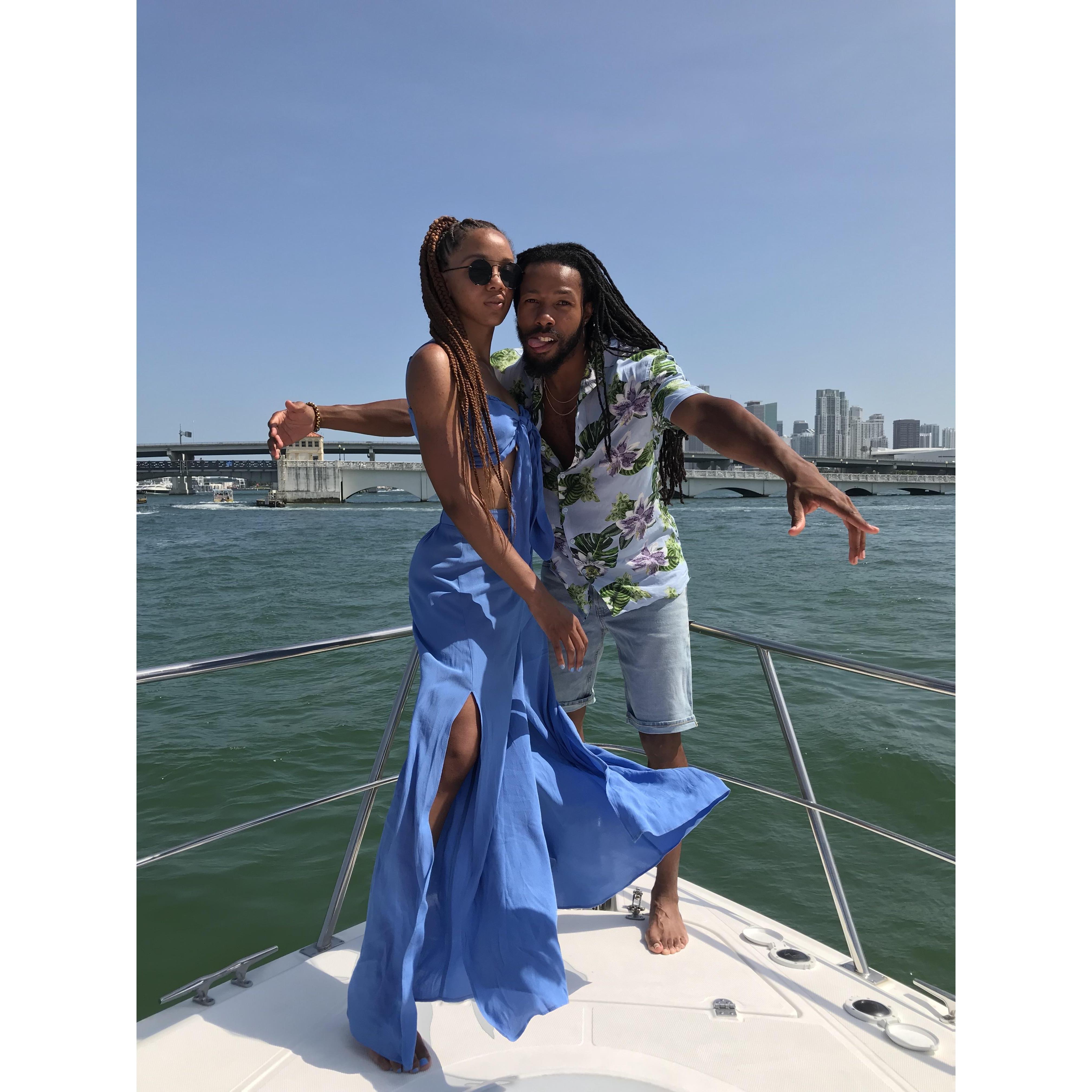 Enjoying the Miami sun!