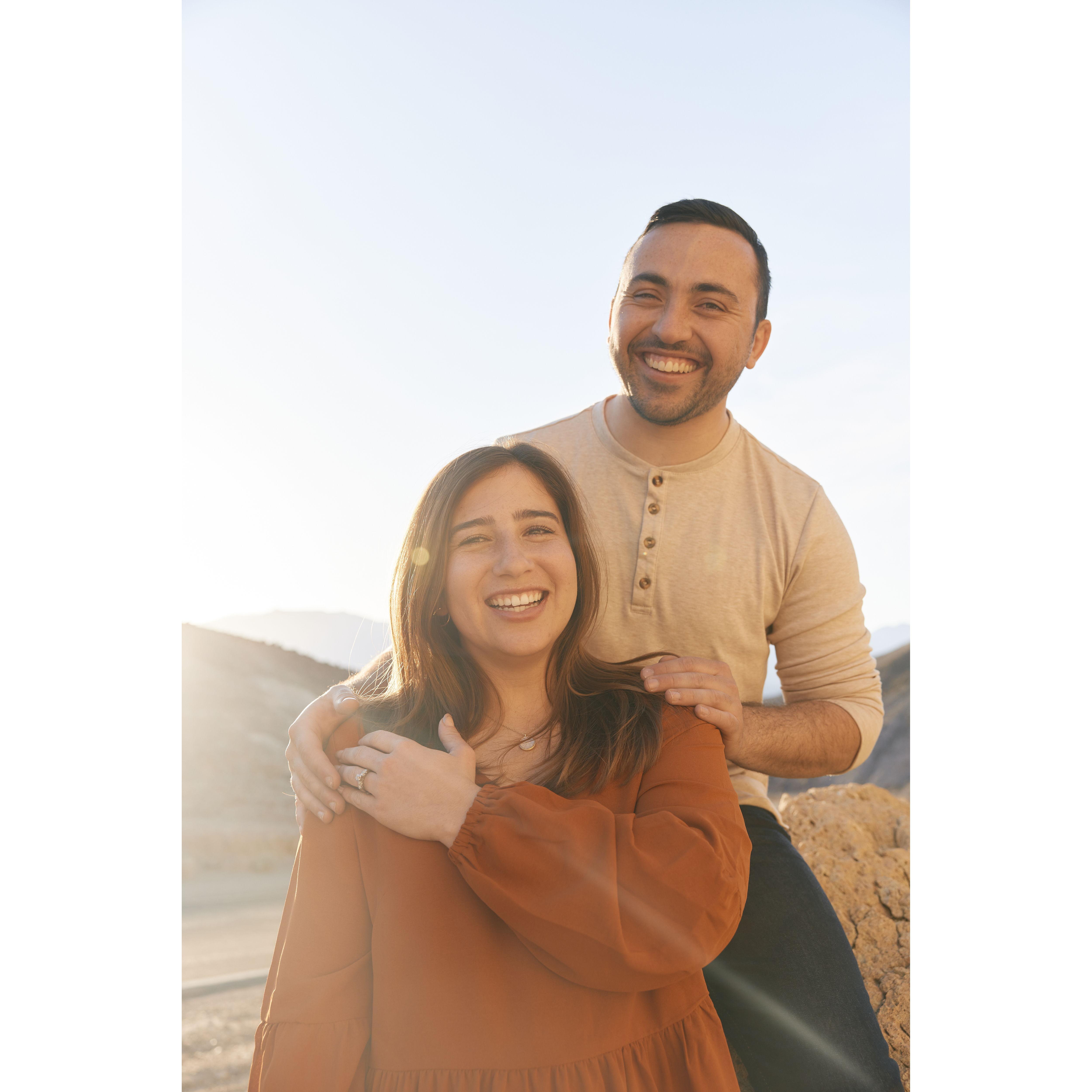 Engagement photos in Death Valley