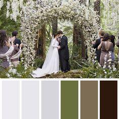 The wedding from Twilight is a decor inspiration for the wedding. Feel free to use this as inspiration!
