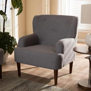 Mid-Century Modern Tufted Armchair