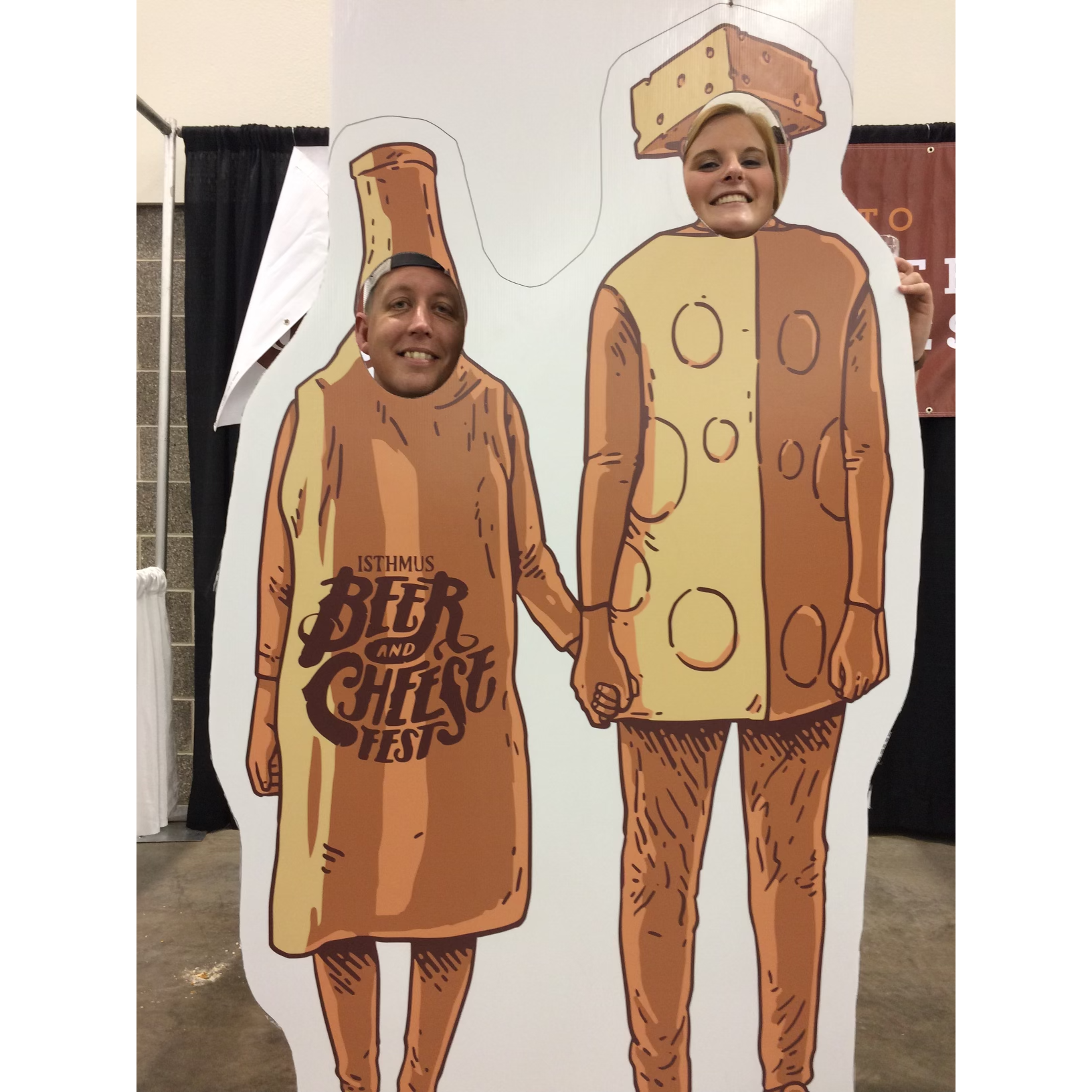 January 2017 · Us taking a break at the Beer & Cheese Fest. We attended this when Mike was working selling hops but have been back since and still highly recommend!