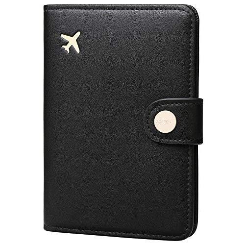 Zoppen Rfid Blocking Travel Passport Holder Cover Slim Id Card Case