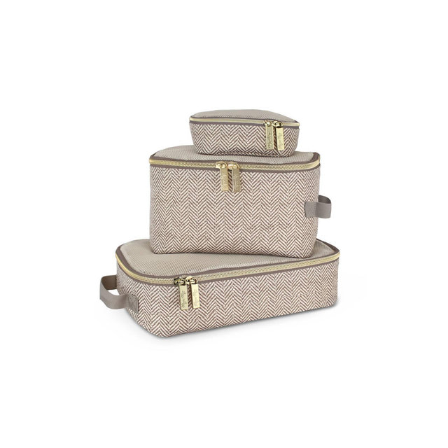 Itzy Ritzy Pack Like a Boss Packing Cubes - Taupe