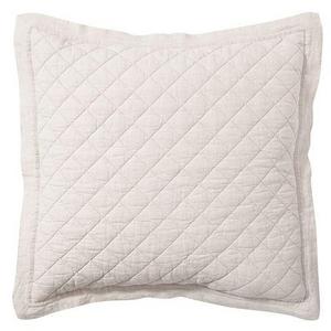 Euro Belgian Flax Linen Diamond Sham - Natural