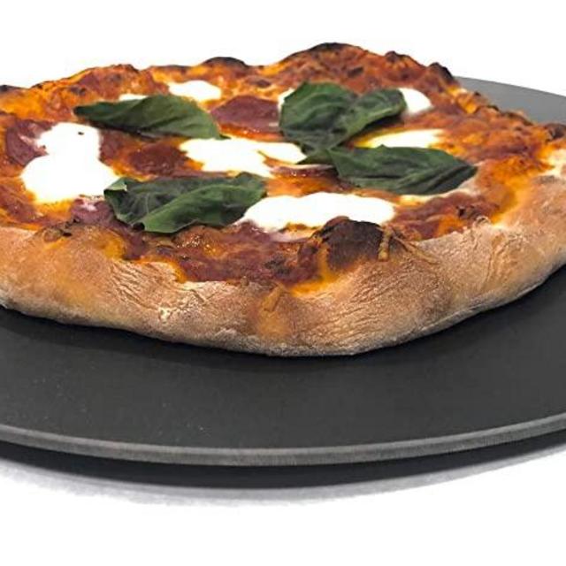 Conductive Cooking - Round Pizza Steel Plate for Oven Cooking and Baking (3/16" Thick Standard Version, 16" Round) - Made in USA
